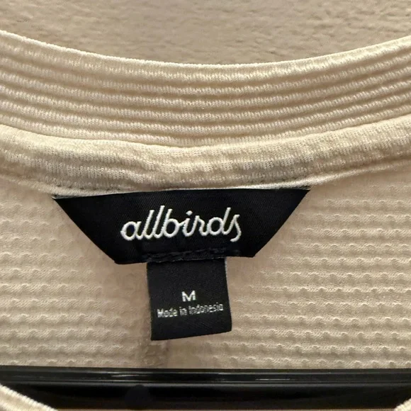 Allbirds Cream Short Sleeve Men's Tee - Picture 2 of 3